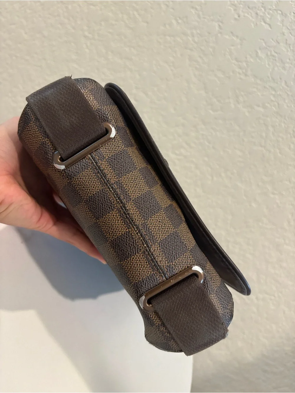 Louis Vuitton Damier Ebene Brown Brooklyn PM Crossbody Bag